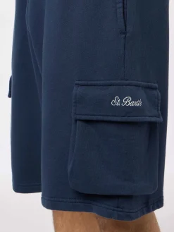 Marineblaue kurze Cargohose für Herren von Cargy