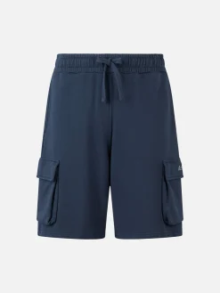 Marineblaue kurze Cargohose für Herren von Cargy