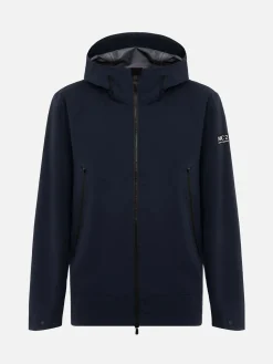 Marineblaue 3-Lagen-Kapuzenjacke Parson für Herren