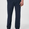 Marineblaue Seersucker-Baumwollhose für Herren von Relais