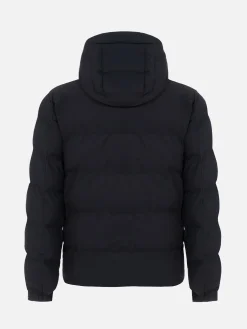 Marineblaue Steppjacke mit Kapuze für Herren von Maier