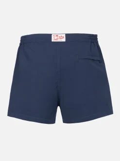 Marineblaue, taillierte Badeshorts für Herren von Harrys