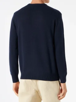 Marineblauer Herrenpullover mit Snoopy-Aufdruck | PEANUTS™ SONDEREDITION