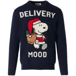 Marineblauer Herrenpullover mit Snoopy-Aufdruck | PEANUTS™ SONDEREDITION