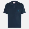 Marineblaues Frottee-Poloshirt Powel für Jungen