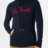 Marineblaues Kapuzenpullover für Herren