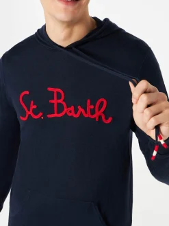 Marineblaues Kapuzenpullover für Herren