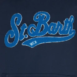 Marineblaues Kapuzen-Sweatshirt für Jungen
