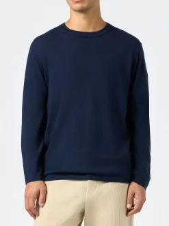 Marineblaues T-Shirt aus Kaschmir für Herren Scott
