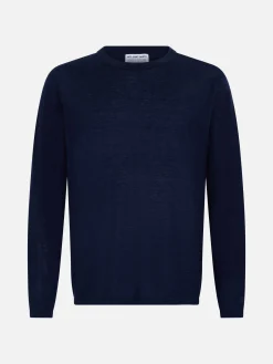 Marineblaues T-Shirt aus Kaschmir für Herren Scott