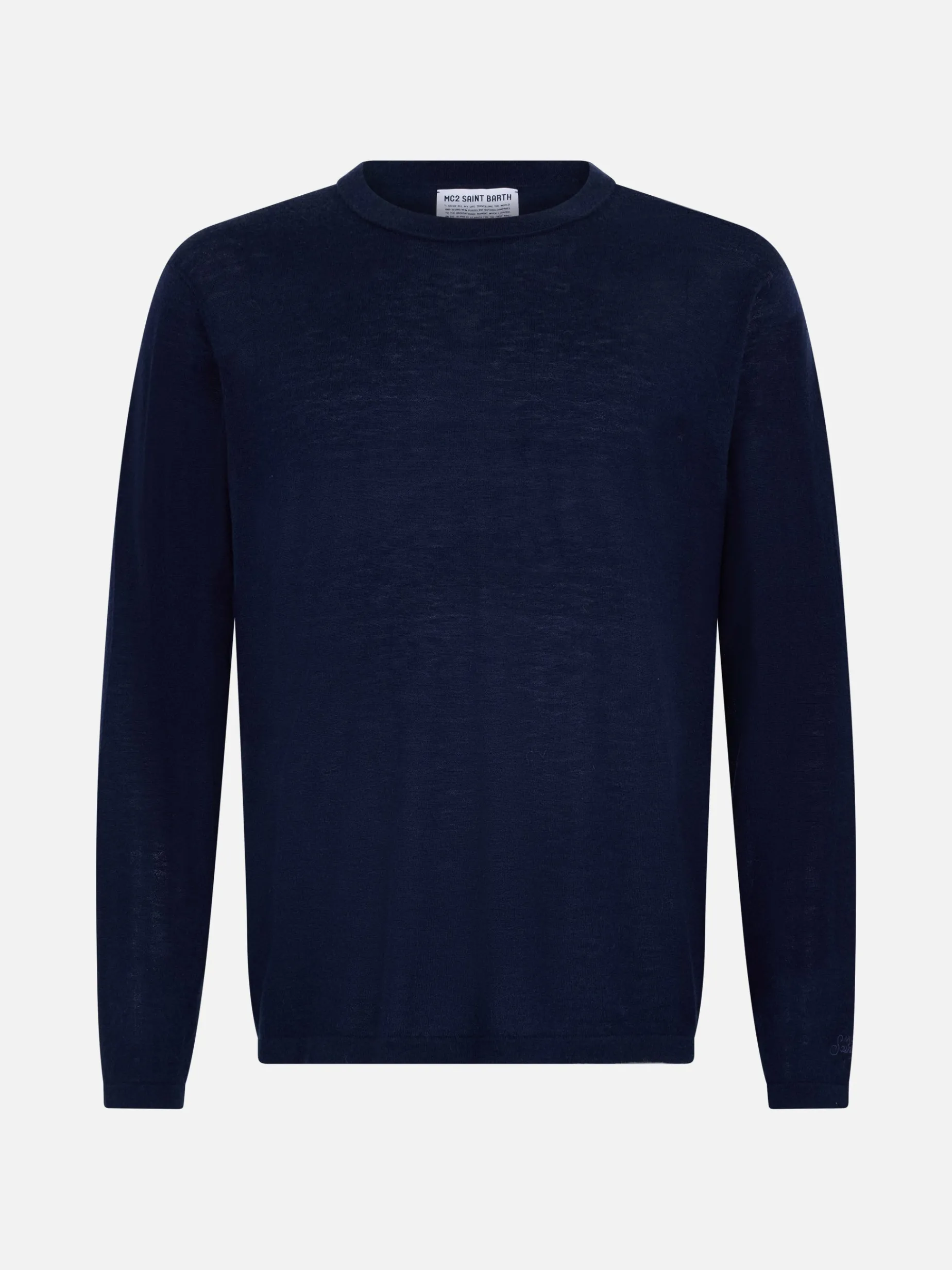 Marineblaues T-Shirt aus Kaschmir für Herren Scott