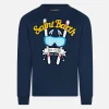 Marineblaues T-Shirt für Jungen mit Aufdruck