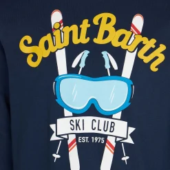 Marineblaues T-Shirt für Jungen mit Aufdruck