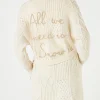 Maxi-Cardigan für Damen mit Stickerei und Gürtel