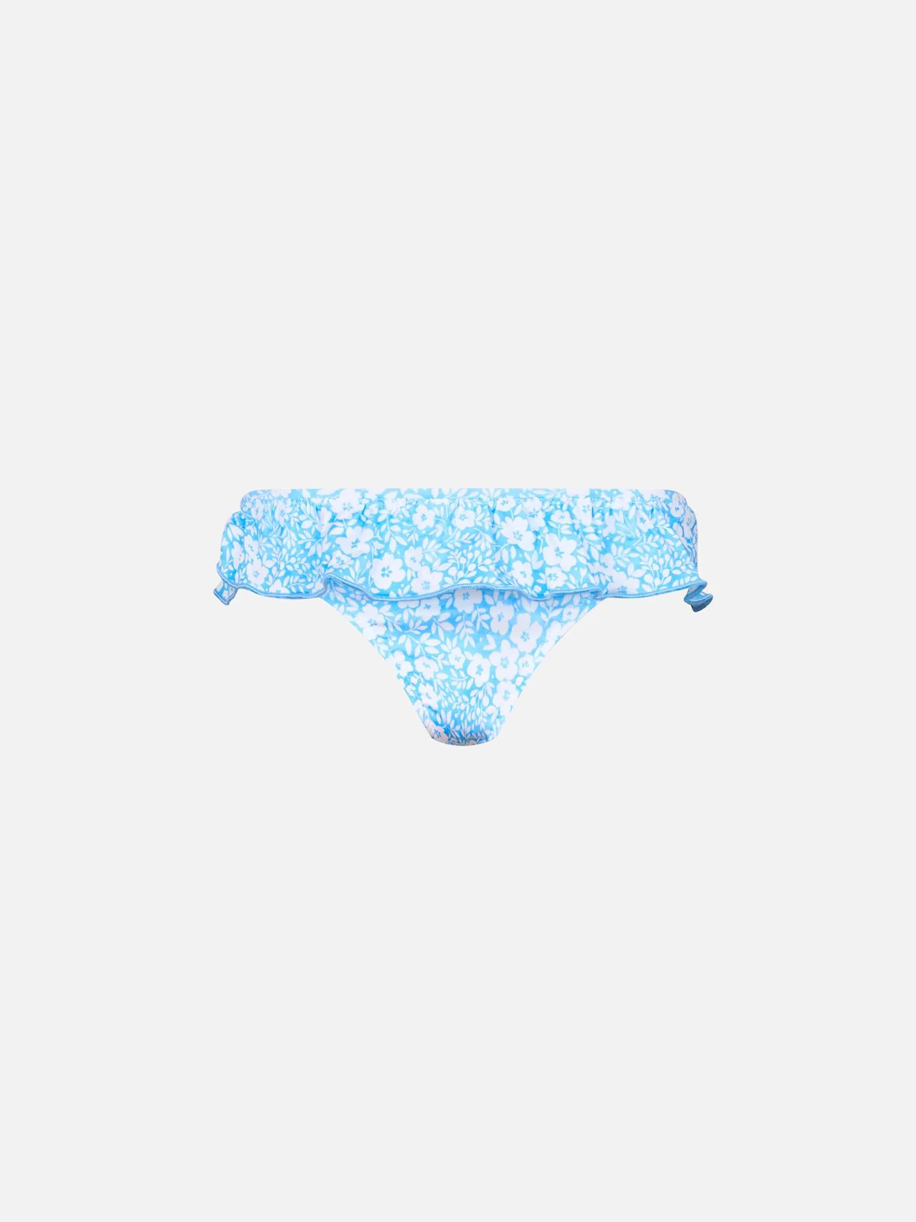 Mädchen Badeslip Melly mit Rüschen und Blumenprint