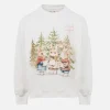Mädchen Rundhals-Sweatshirt Briony mit Hasen-Print und Stickerei