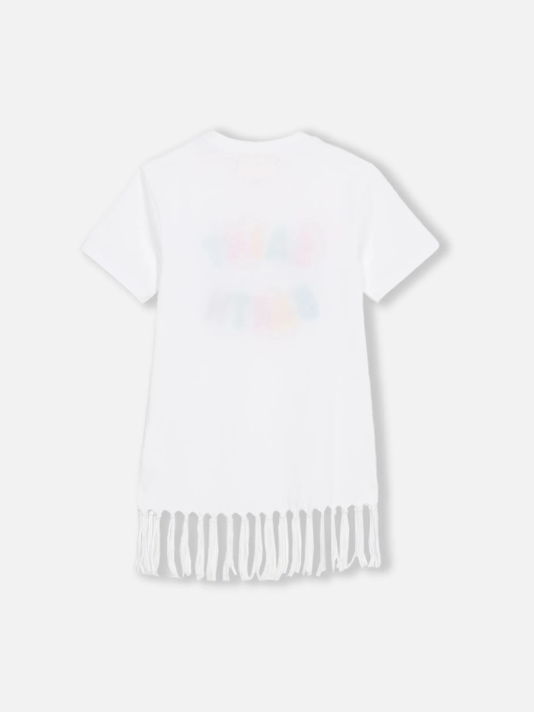 Mädchen-Abbey-Kleid mit Fransen und Frottee-Patch
