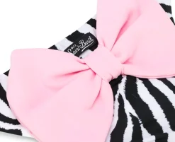 Mädchen-Badehose mit Animalier-Print und Schleife
