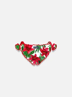 Mädchen-Badehose mit Blumendruck