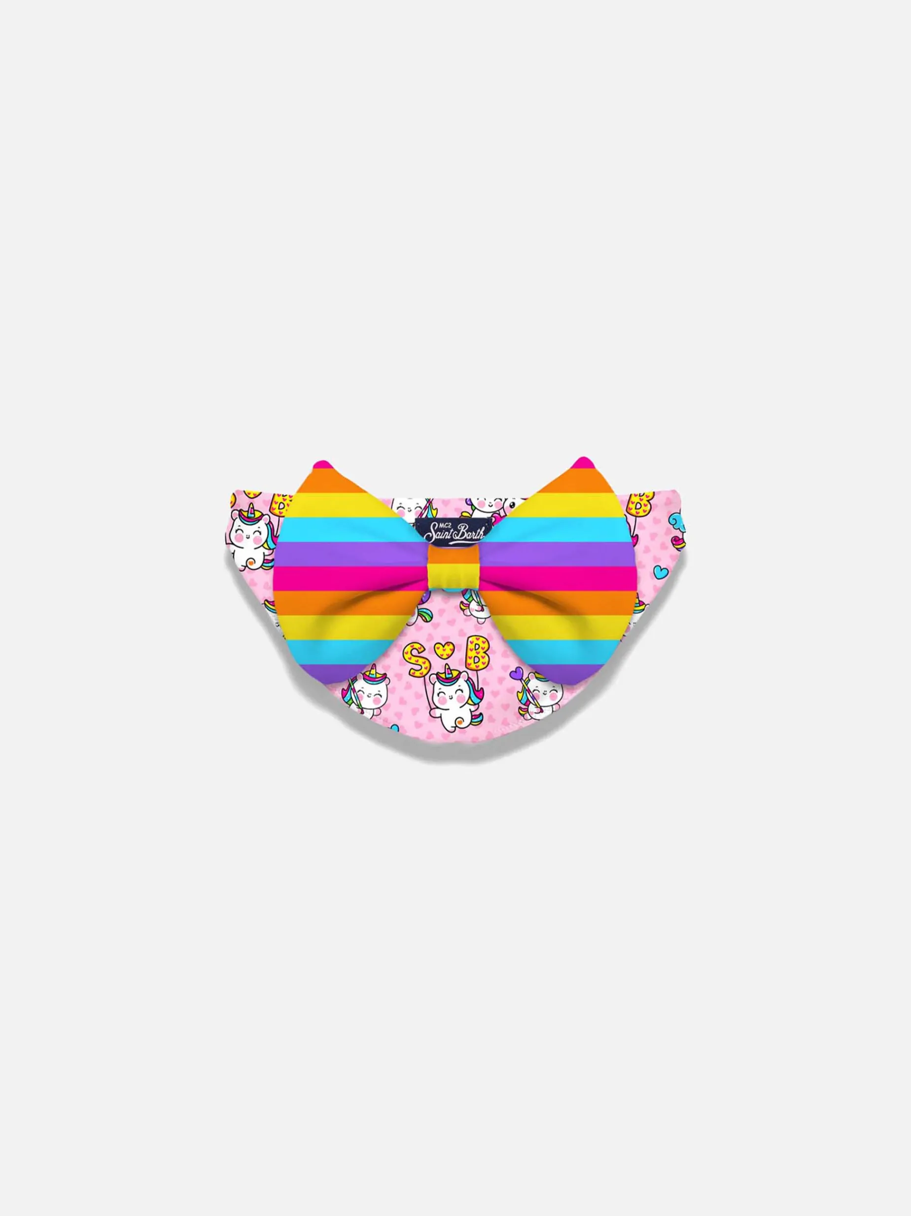 Mädchen-Badehose mit Einhorn-Print