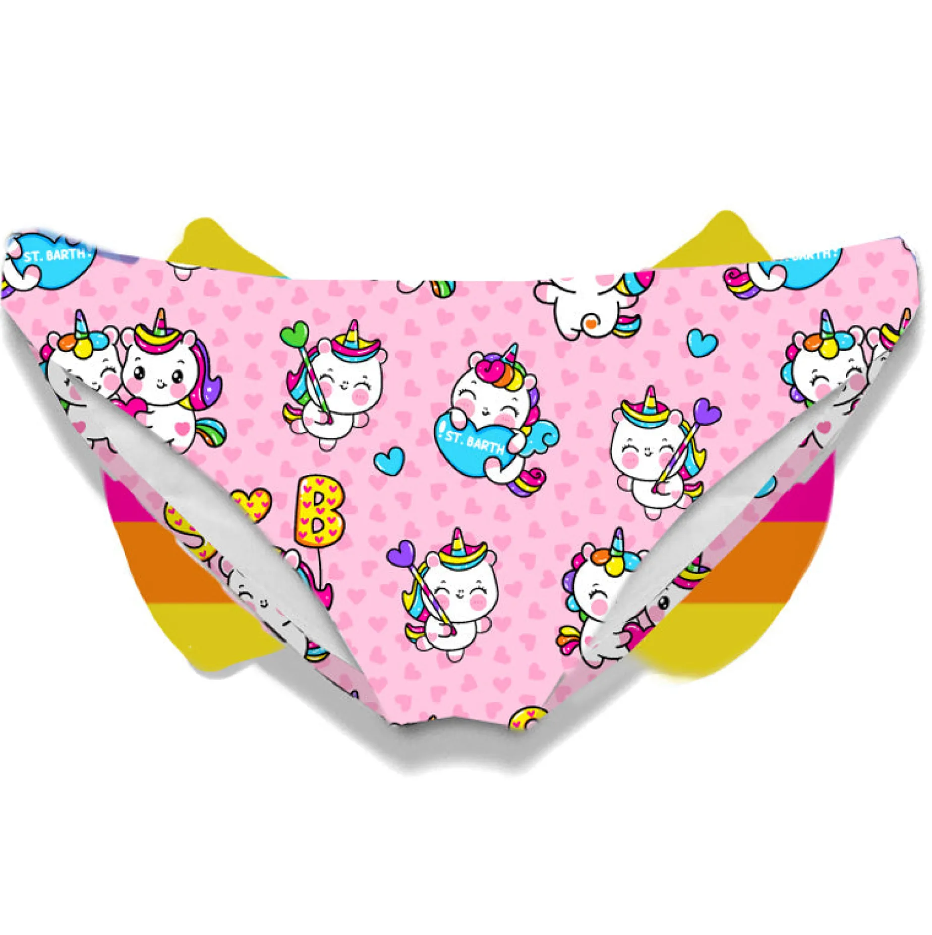 Mädchen-Badehose mit Einhorn-Print