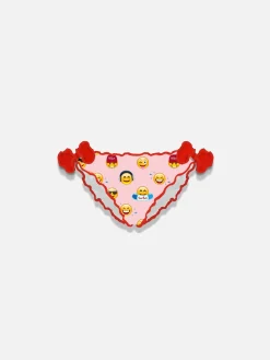 Mädchen-Badehose mit Emoticon-Aufdruck