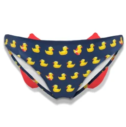Mädchen-Badehose mit Entenmuster und Schleife