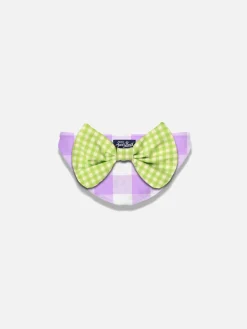 Mädchen-Badehose mit Gingham-Schleife