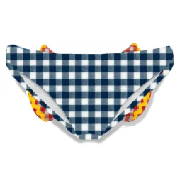 Mädchen-Badehose mit Gingham-Print