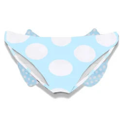 Mädchen-Badehose mit hellblauer Schleife
