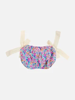 Mädchen-Badehose mit Liberty-Blumenprint und Schleifen | Hergestellt aus Liberty-Stoff
