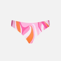 Mädchen-Badehose mit mehrfarbigem Wellendruck