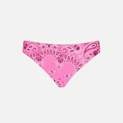 Mädchen-Badehose mit rosa Bandana-Print