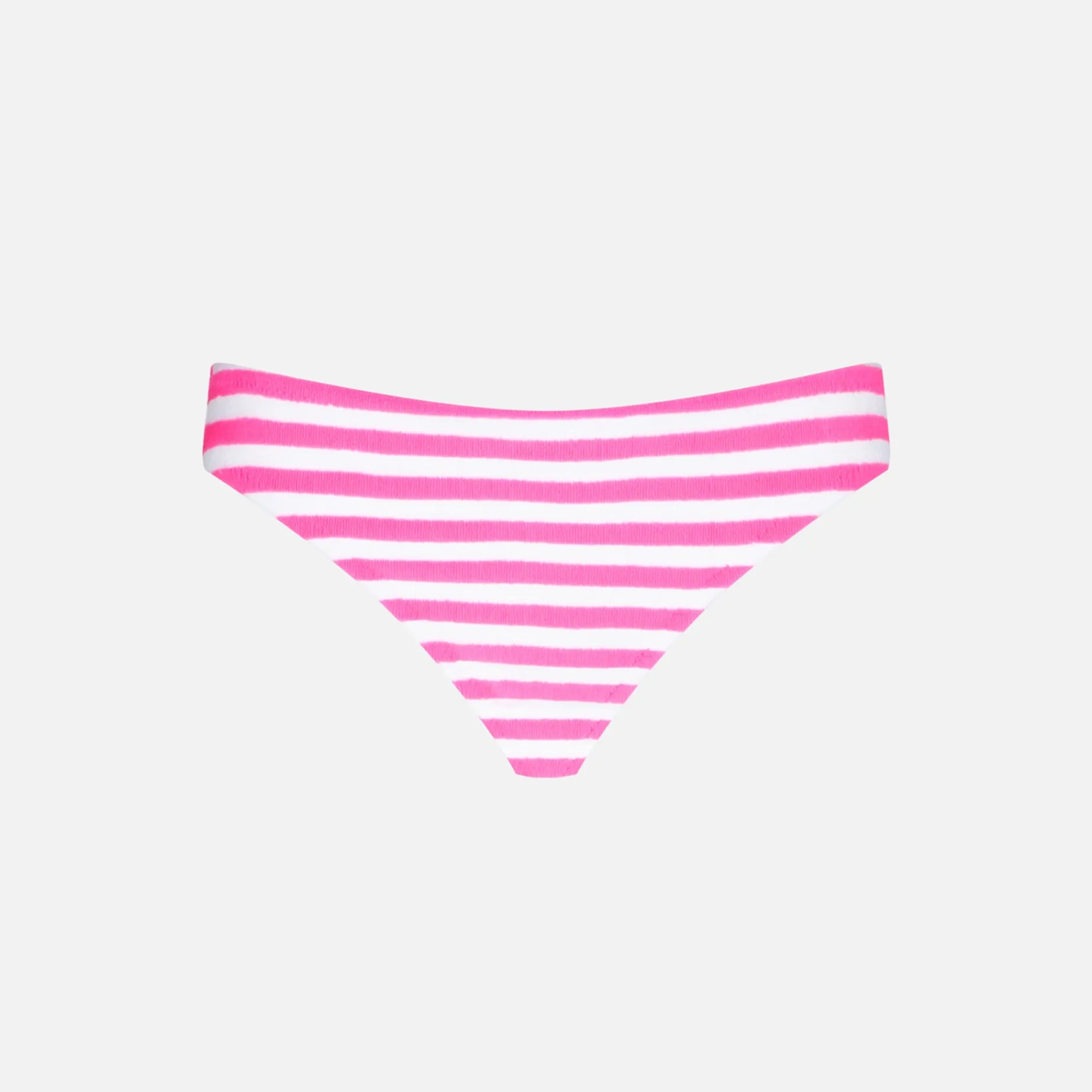 Mädchen-Badehose mit rosa und weißen Streifen