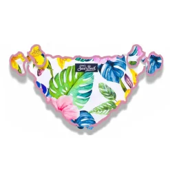 Mädchen-Badehose mit tropischem Aufdruck