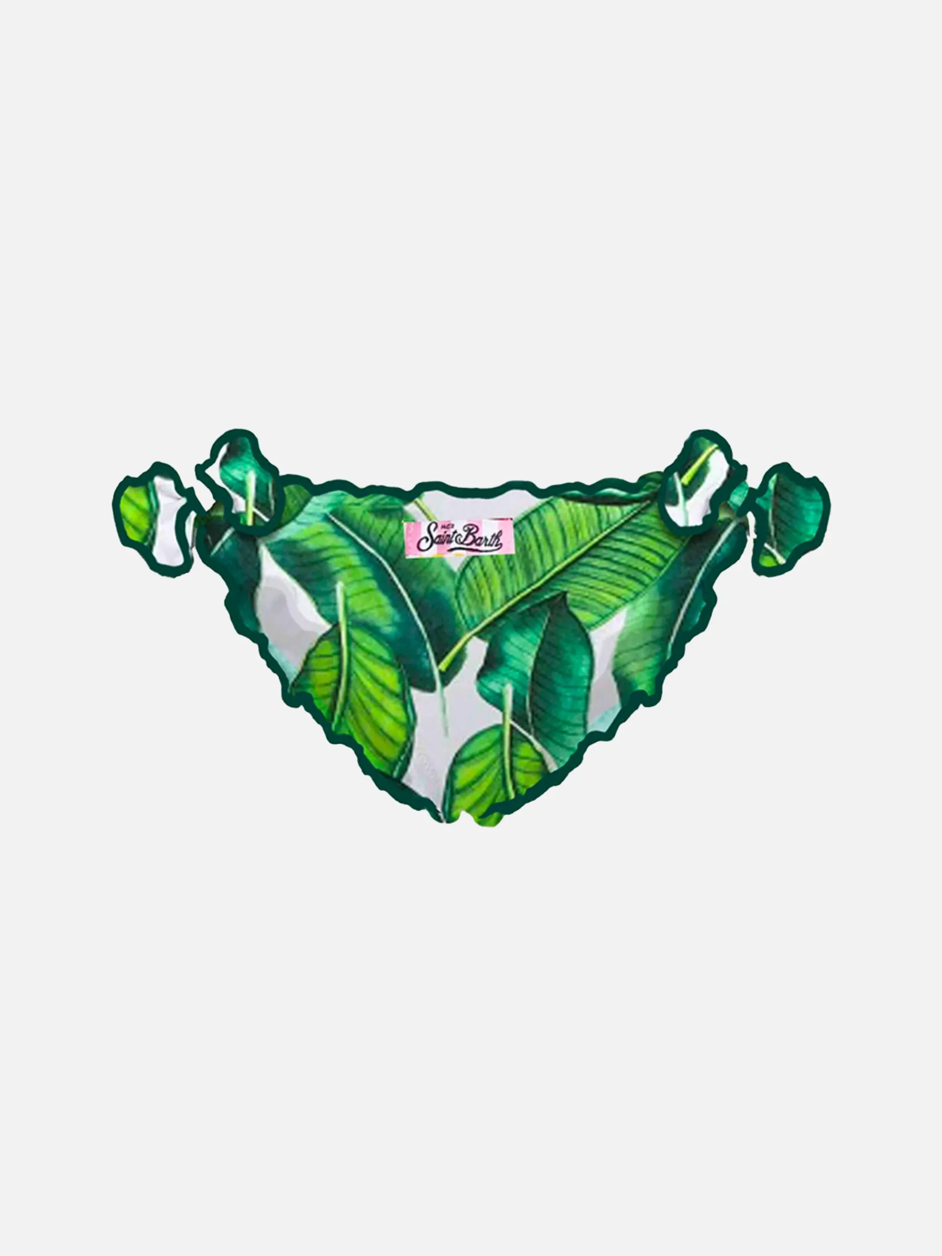 Mädchen-Badehose mit tropischem Aufdruck