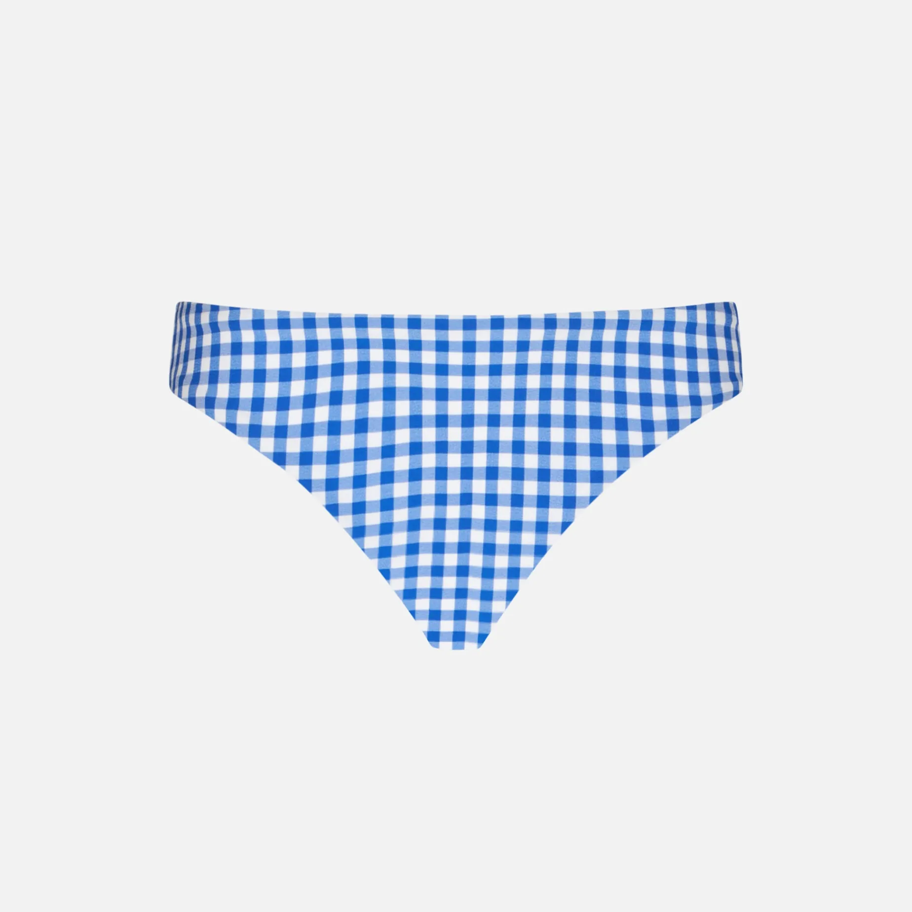 Mädchen-Badehose mit weißem und blauem Vichy-Print