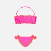 Mädchen-Bandeau-Bikini mit Sternniete