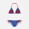 Mädchen-Bikini aus Erdbeer-Denim