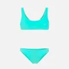 MÄDCHEN-BIKINI, KREISBLAU, SAMT