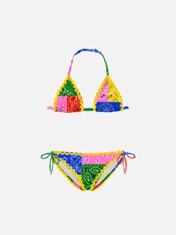 Mädchenbikini mit Bandana-Print