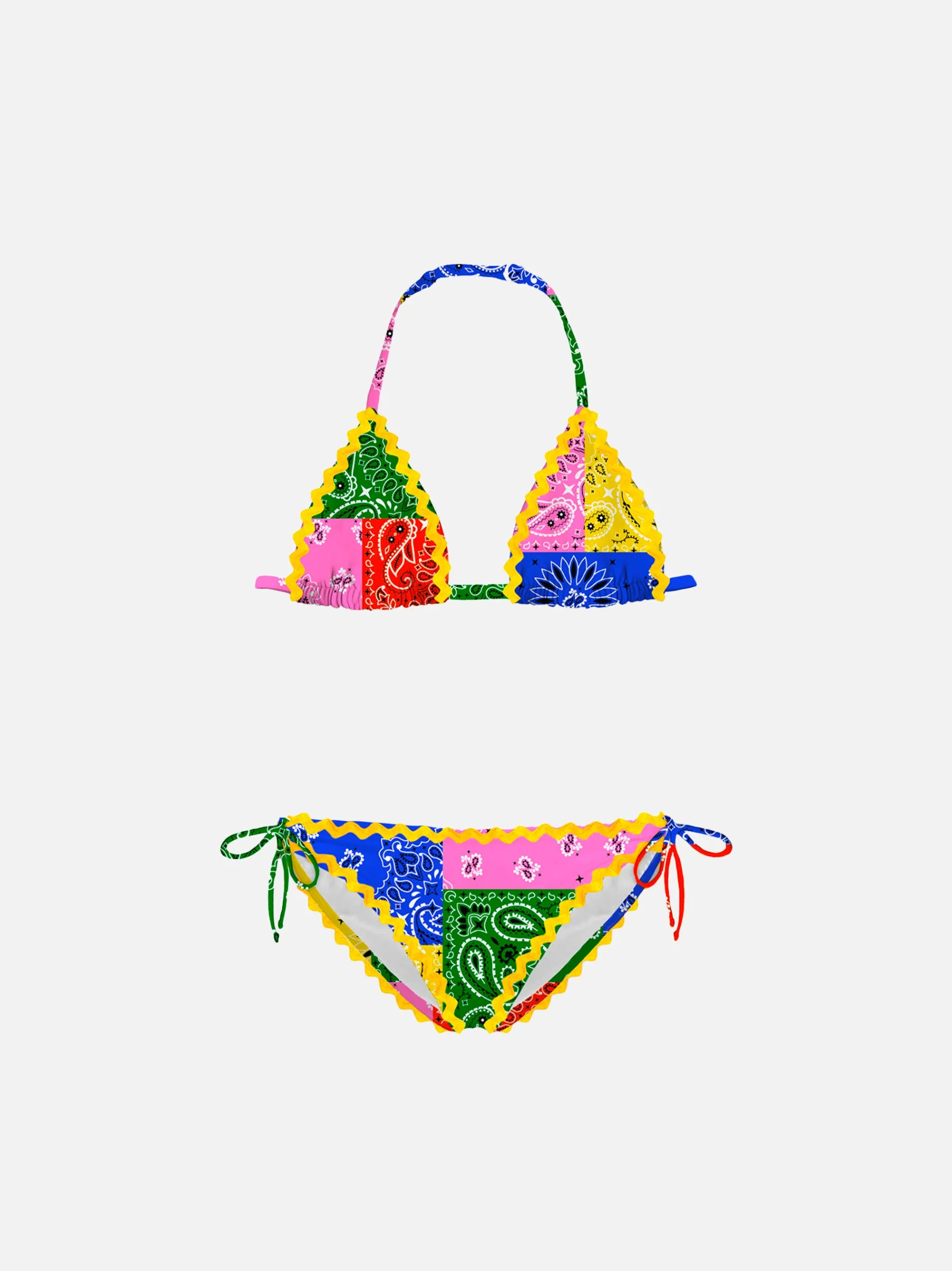 Mädchenbikini mit Bandana-Print