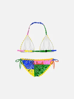 Mädchenbikini mit Bandana-Print