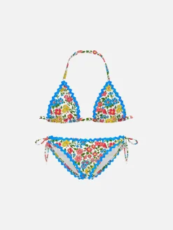 Mädchenbikini mit Blumenprint | Hergestellt aus Liberty-Stoff