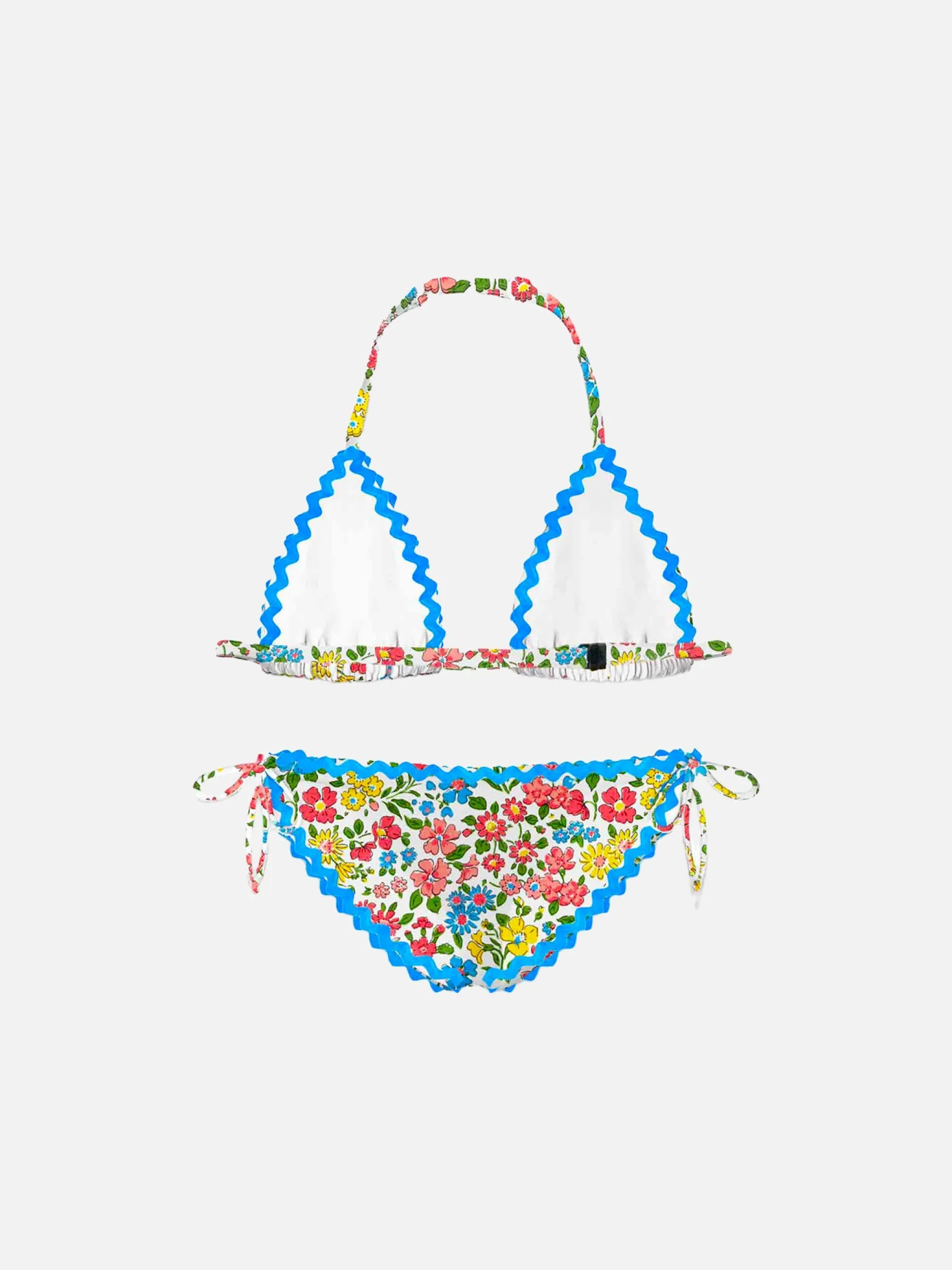 Mädchenbikini mit Blumenprint | Hergestellt aus Liberty-Stoff