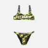 Mädchen-Bikini mit Camouflage-Print