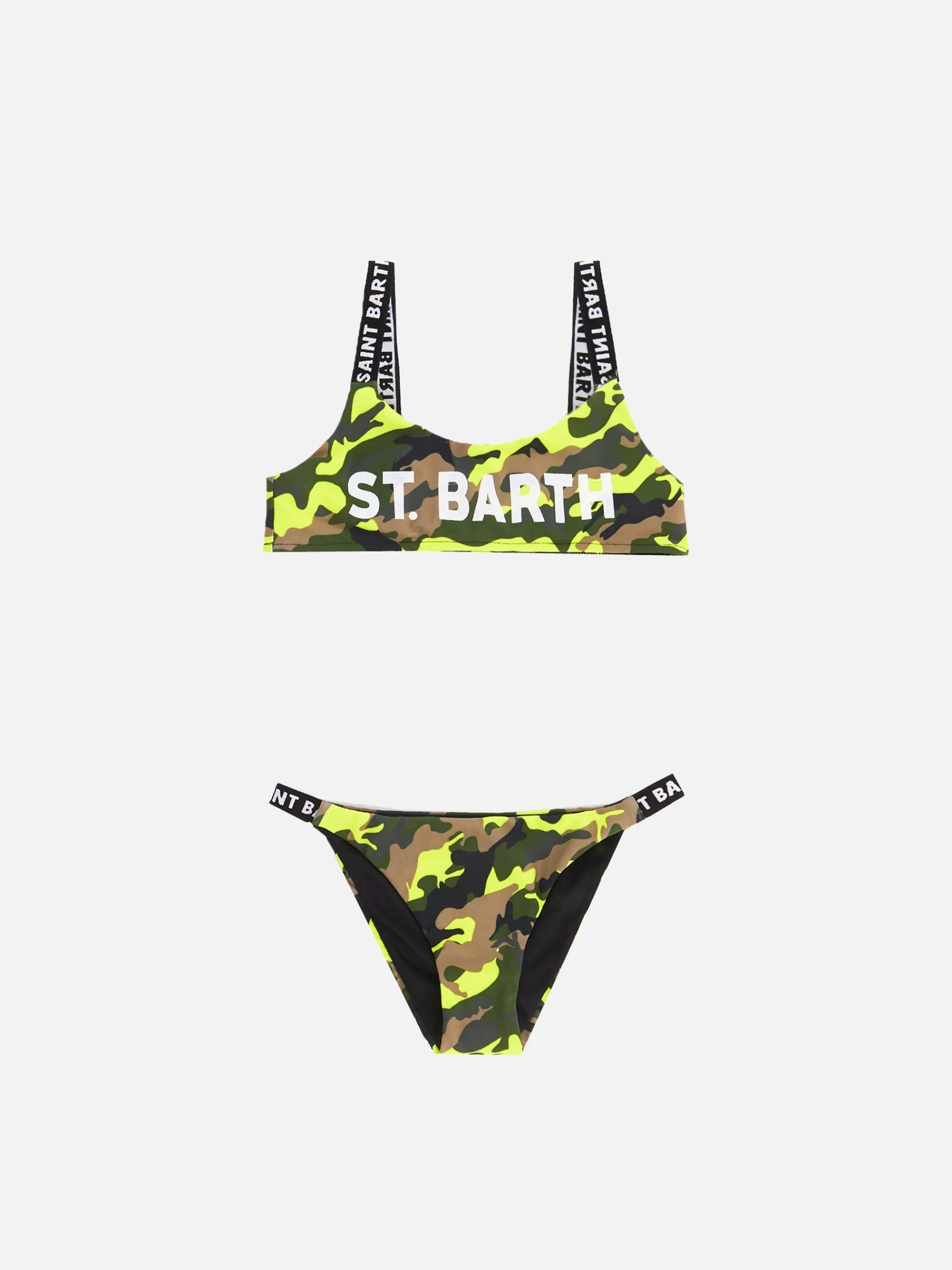 Mädchen-Bikini mit Camouflage-Print