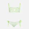 Mädchen-Bikini mit Gänseblümchen-Stickerei