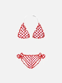 Mädchen-Bikini mit Herzmotiv