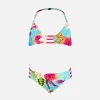 Mädchen-Bikini mit Ibiskus-Print